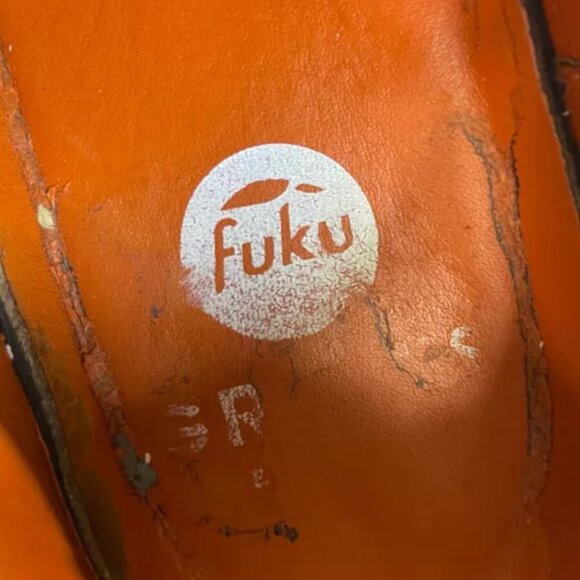 Greats Brooklyn Fuku Low White Orange Leather Sneakers Lace up Men's Size 10 US - Picture 8 of 12